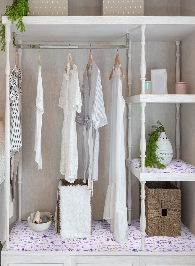 Fainne 24 Sheets Scented Drawer Liners for Dresser 15.7 x 22.8 Inch Lavender Drawer Paper Non Adhesive Liners Dresser Scented Floral Print Fragrant for Kitchen Cabinet Shelf Closet(Vibrant Style) - Image 5